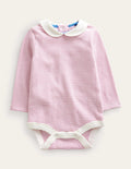 Ribbed Body-Ivory/Pink