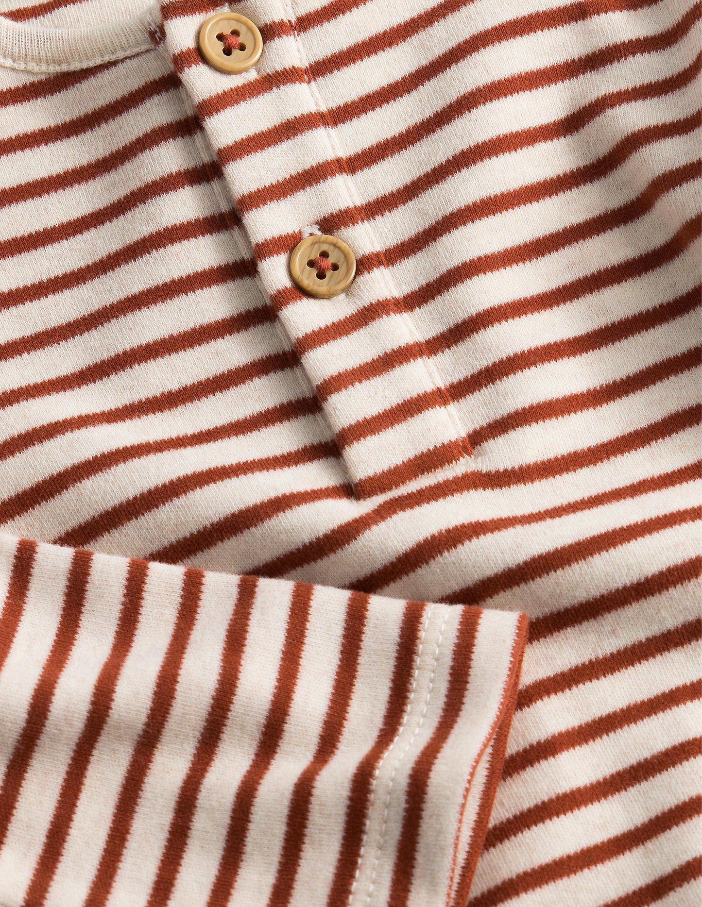 Cosy Henley Body-Oatmeal/Roasted Chestnut