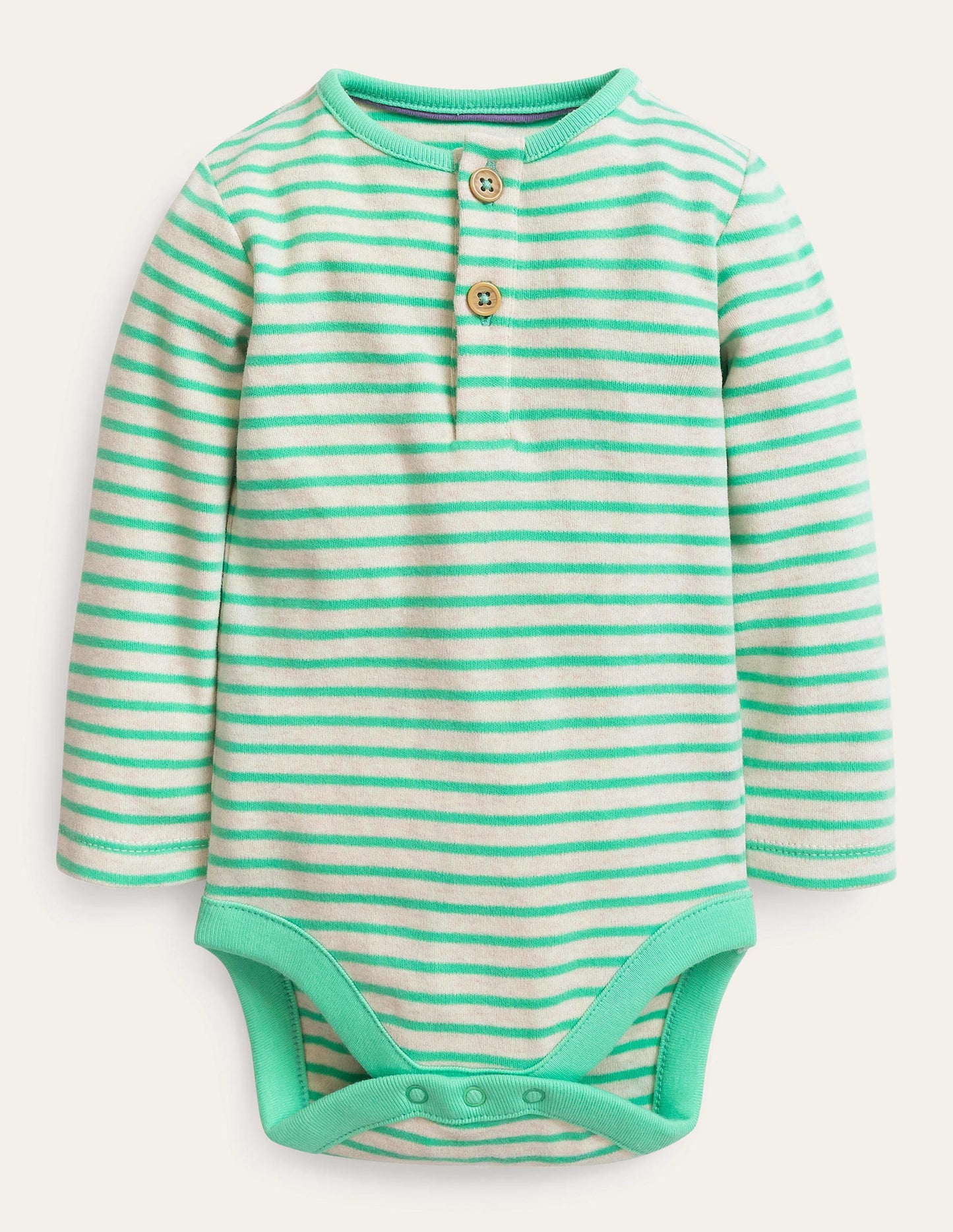 Cosy Henley Body-Oatmeal/Hot Spring