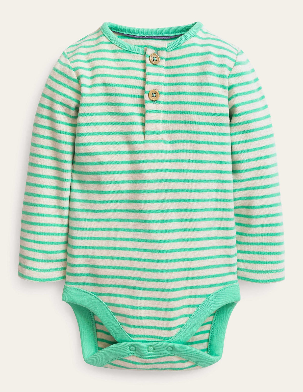 Cosy Henley Body-Oatmeal/Hot Spring - Image 2