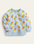 Relaxed Sweatshirt-Pebble Blue Lions
