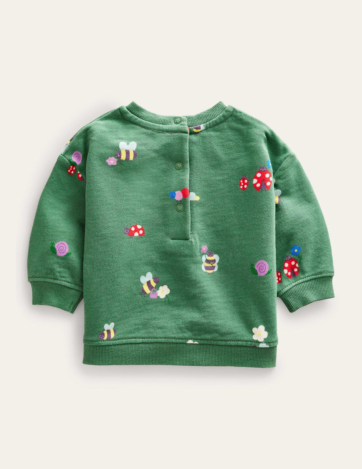 Relaxed Sweatshirt-Deep Grass Green Bugs-2