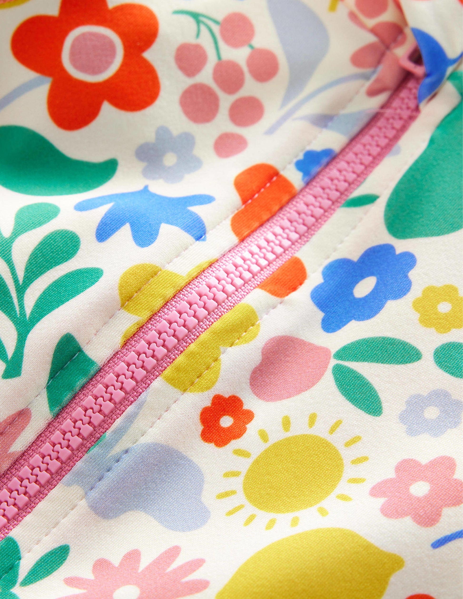 Frilly Sun-Safe Surfsuit-Multi Holiday Floral-3