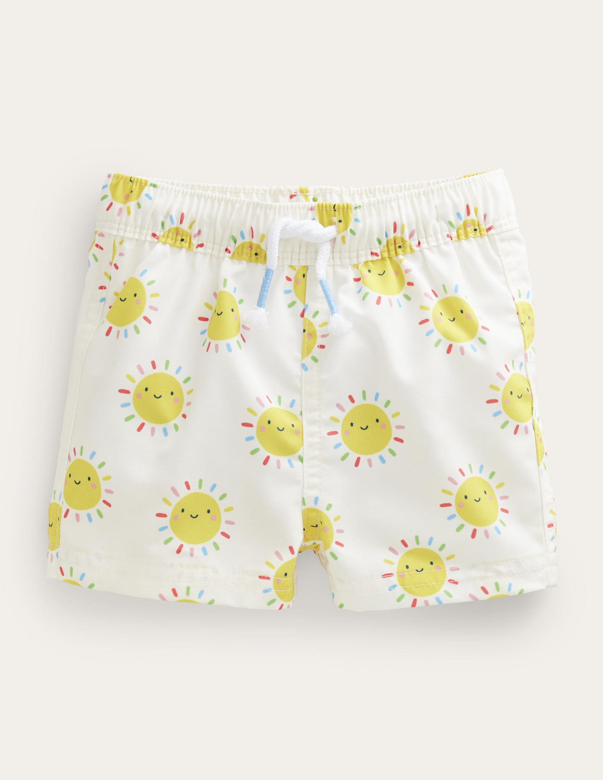 Baby Swim Shorts-Multi Rainbow Suns-1