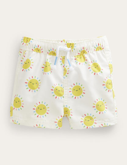 Baby Swim Shorts-Multi Rainbow Suns-1