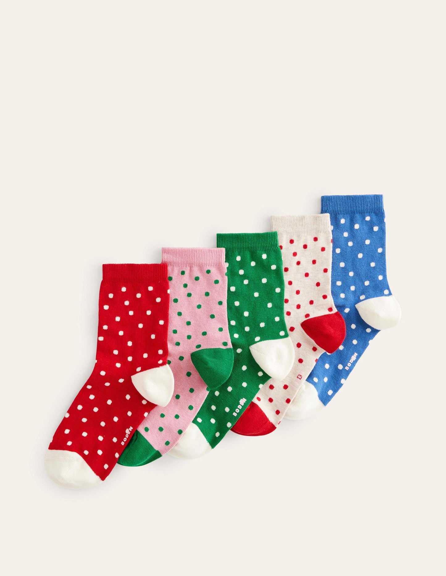 5-Pack Ankle Socks-Spot