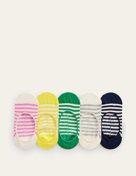 5 Pack Secret Socks-Breton Stripe