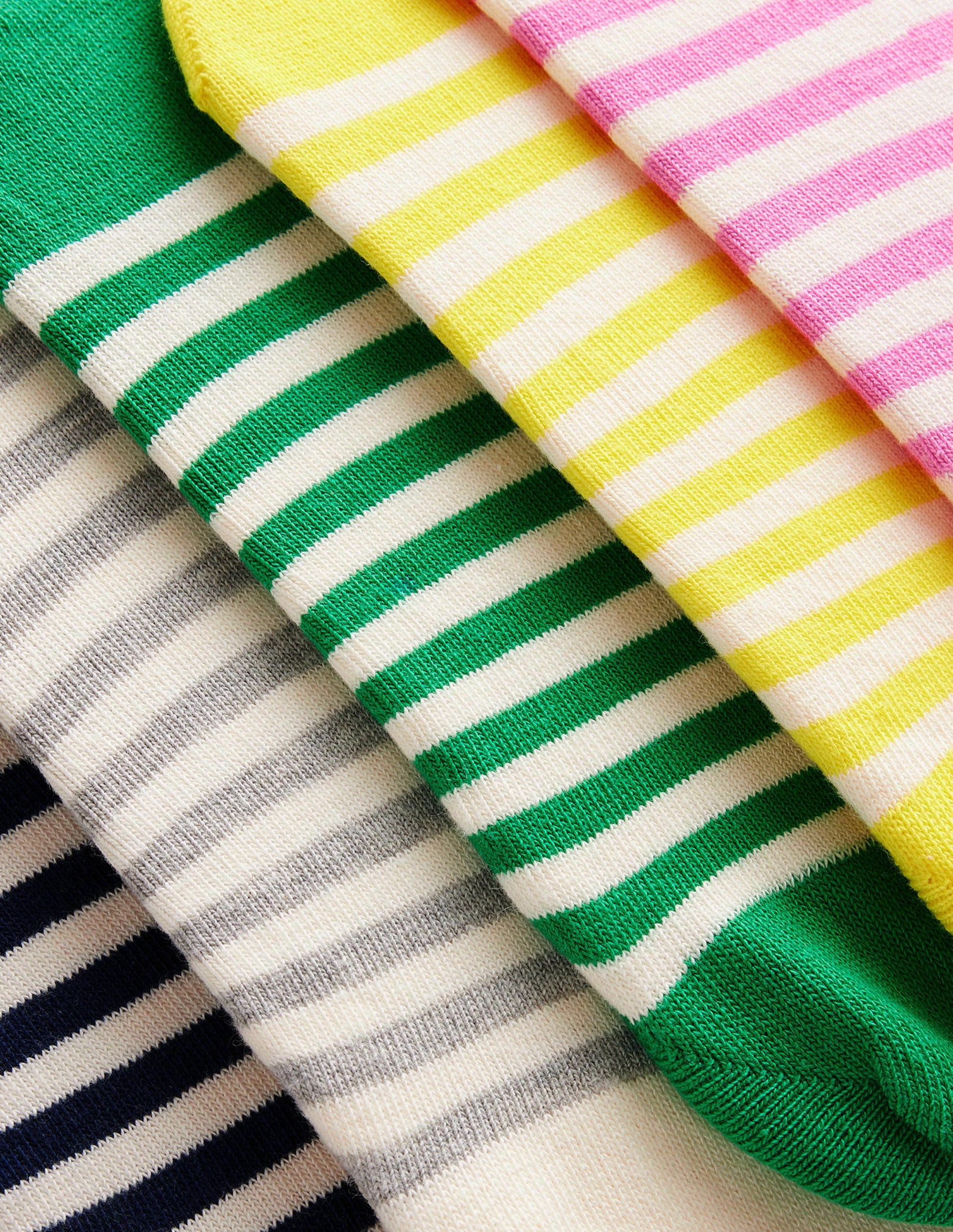 5 Pack Secret Socks-Breton Stripe-2