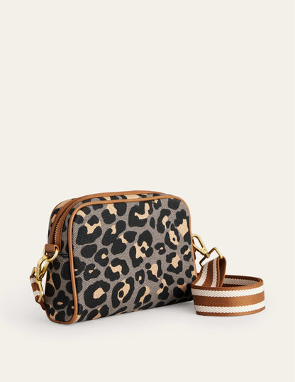 Canvas Cross-Body Bag-Leopard-3