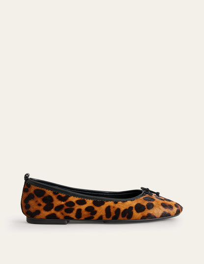 Kitty Flexi Sole Ballet Pumps-Leopard