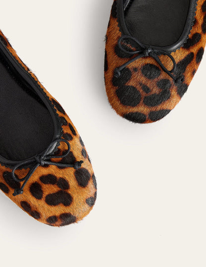 Kitty Flexi Sole Ballet Pumps-Leopard