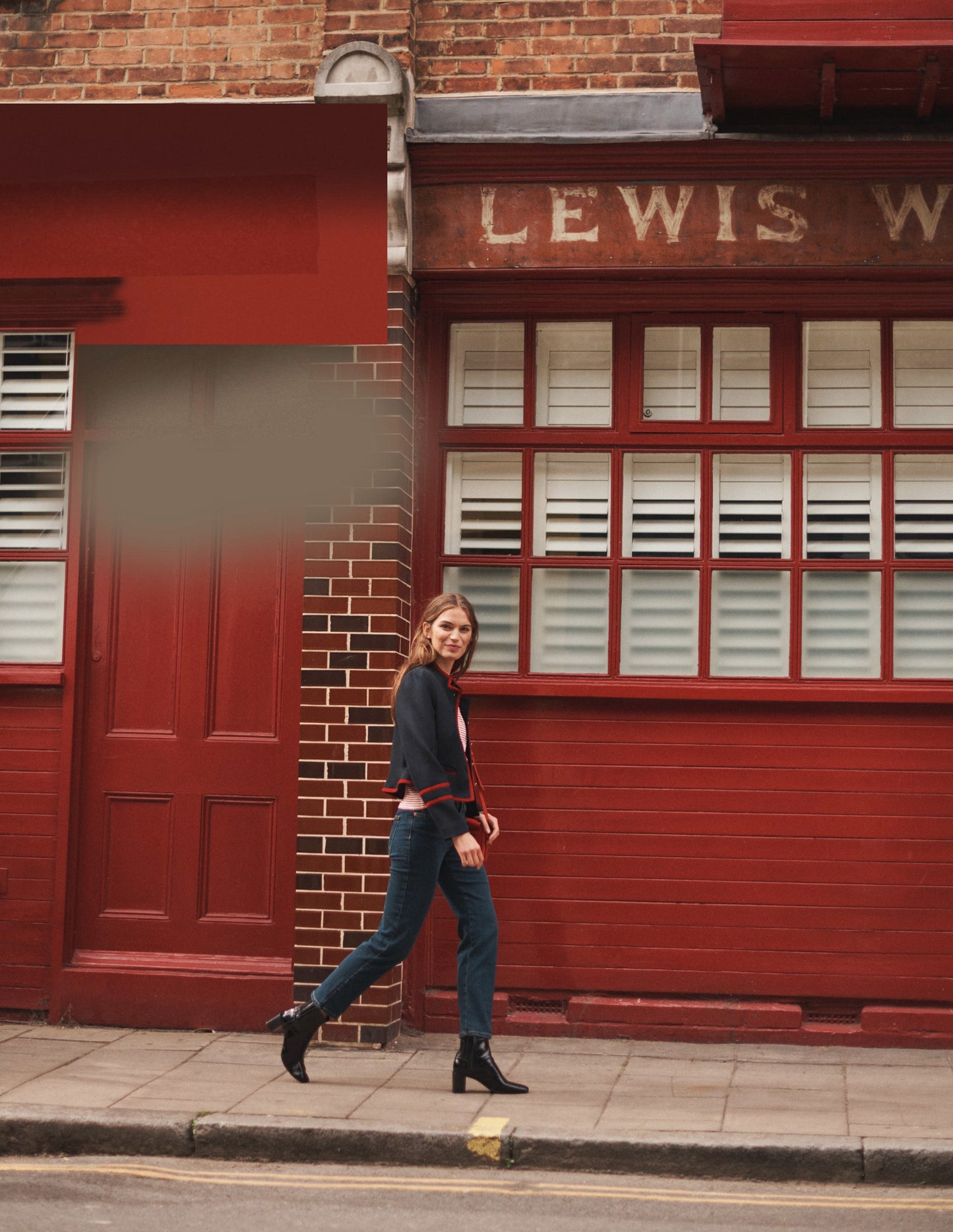 Block-Heel Leather Ankle Boots-Black Patent