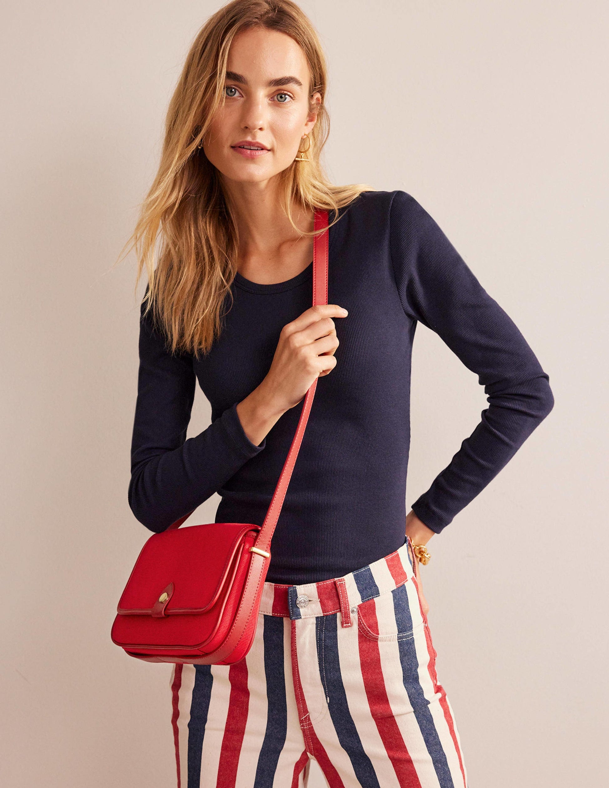 Structured Cross-Body Bag-Hot Pepper-1