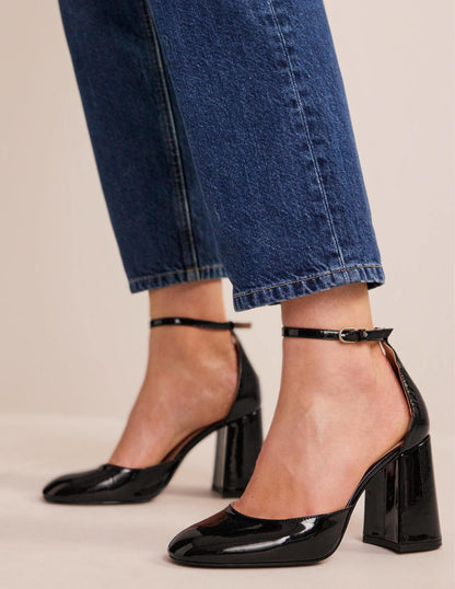 Patent-Leather Court Shoes-Black Patent-1