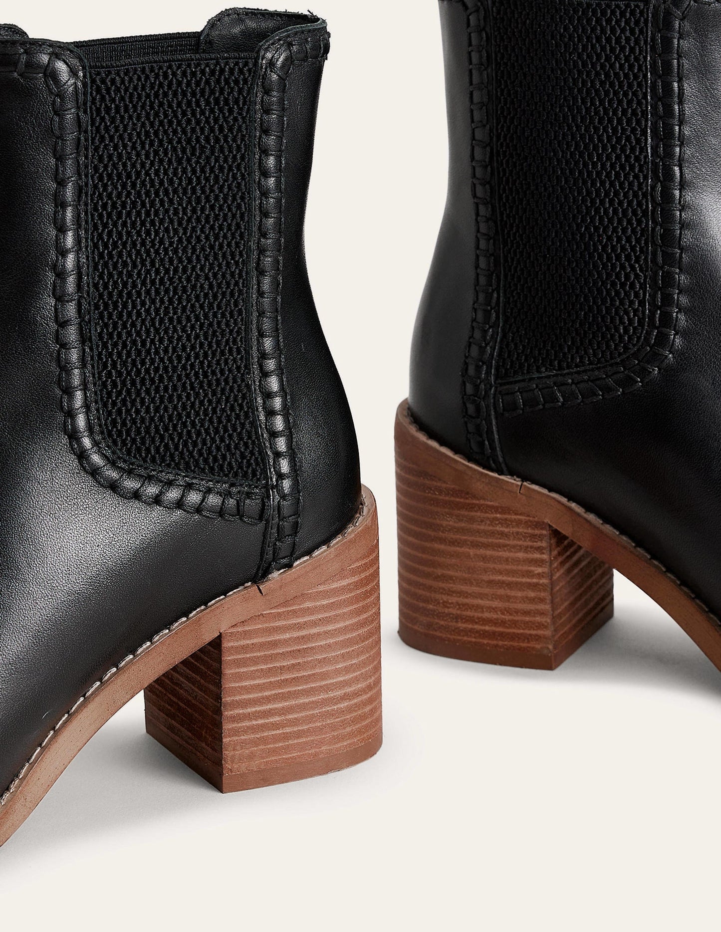 Block-Heel Chelsea Boots-Black