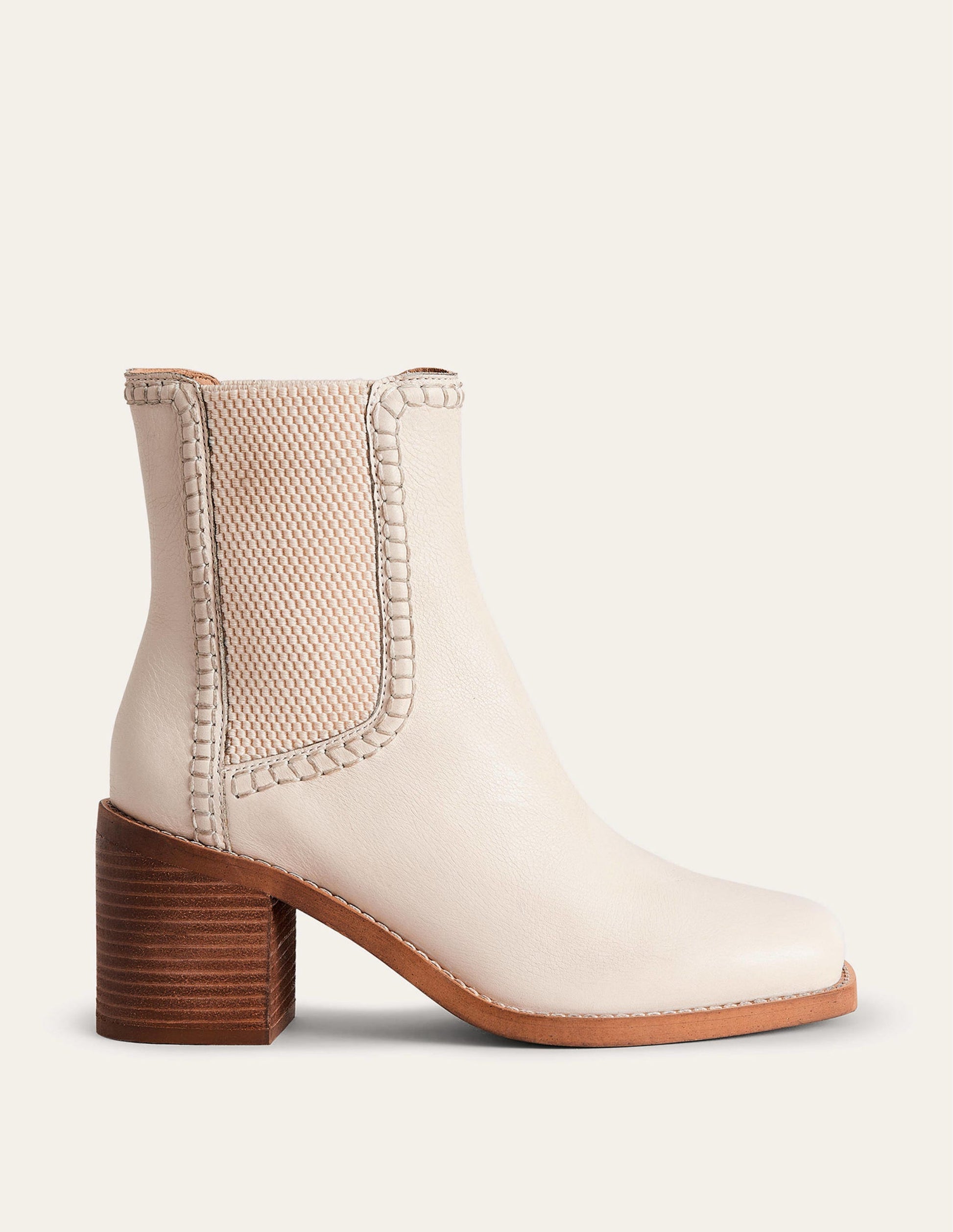 Block-Heel Chelsea Boots-Ecru Tumbled Leather-2