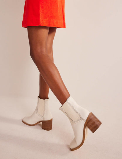 Block-Heel Chelsea Boots-Ecru Tumbled Leather-1