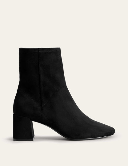 Cara Stretch Ankle Boots-Black-2