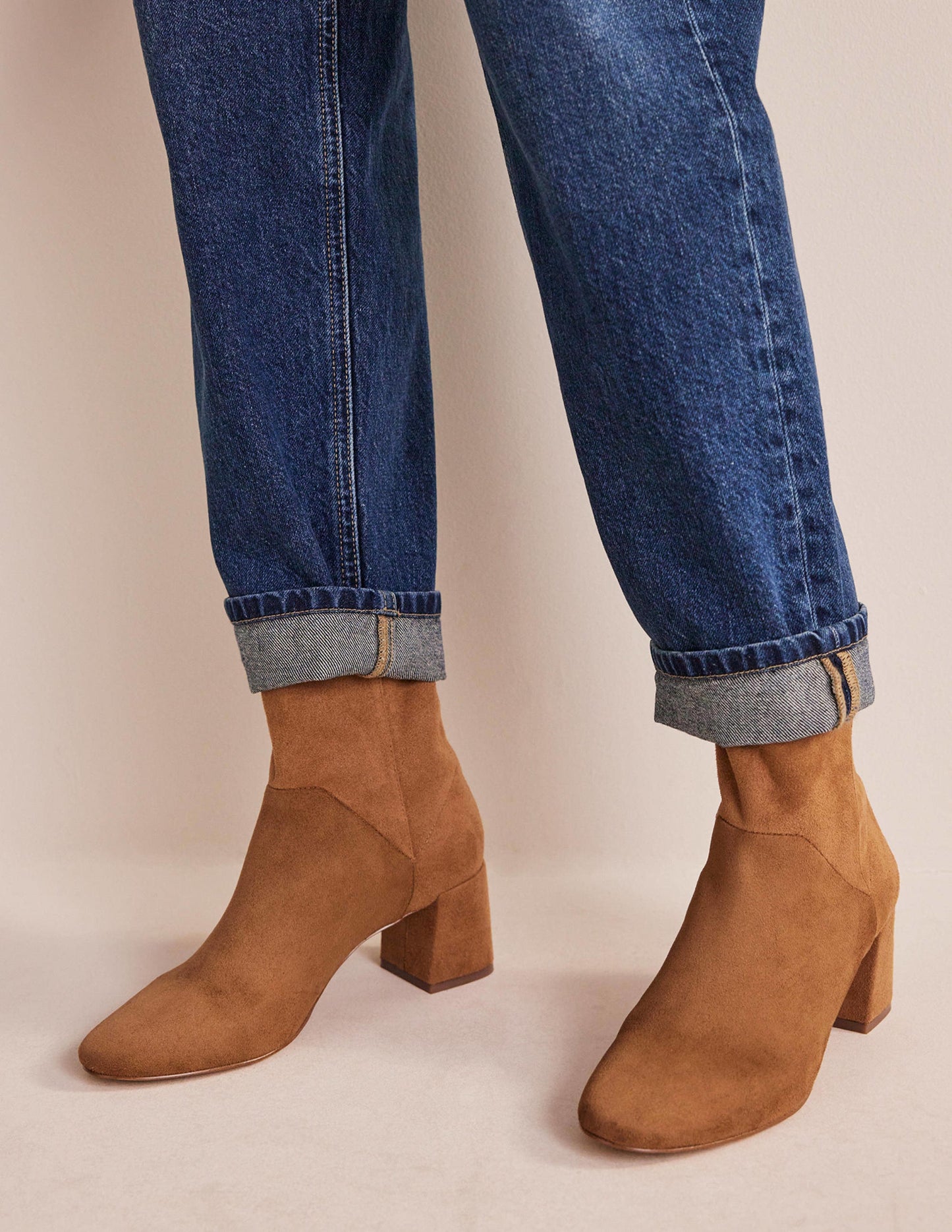 Cara Stretch Ankle Boots-Acorn