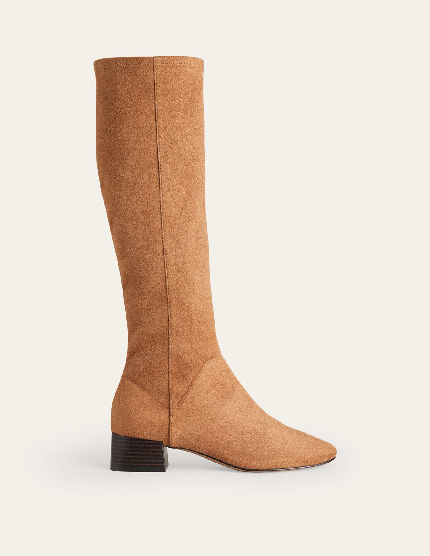 Cara Flat Stretch Knee Boots-Acorn