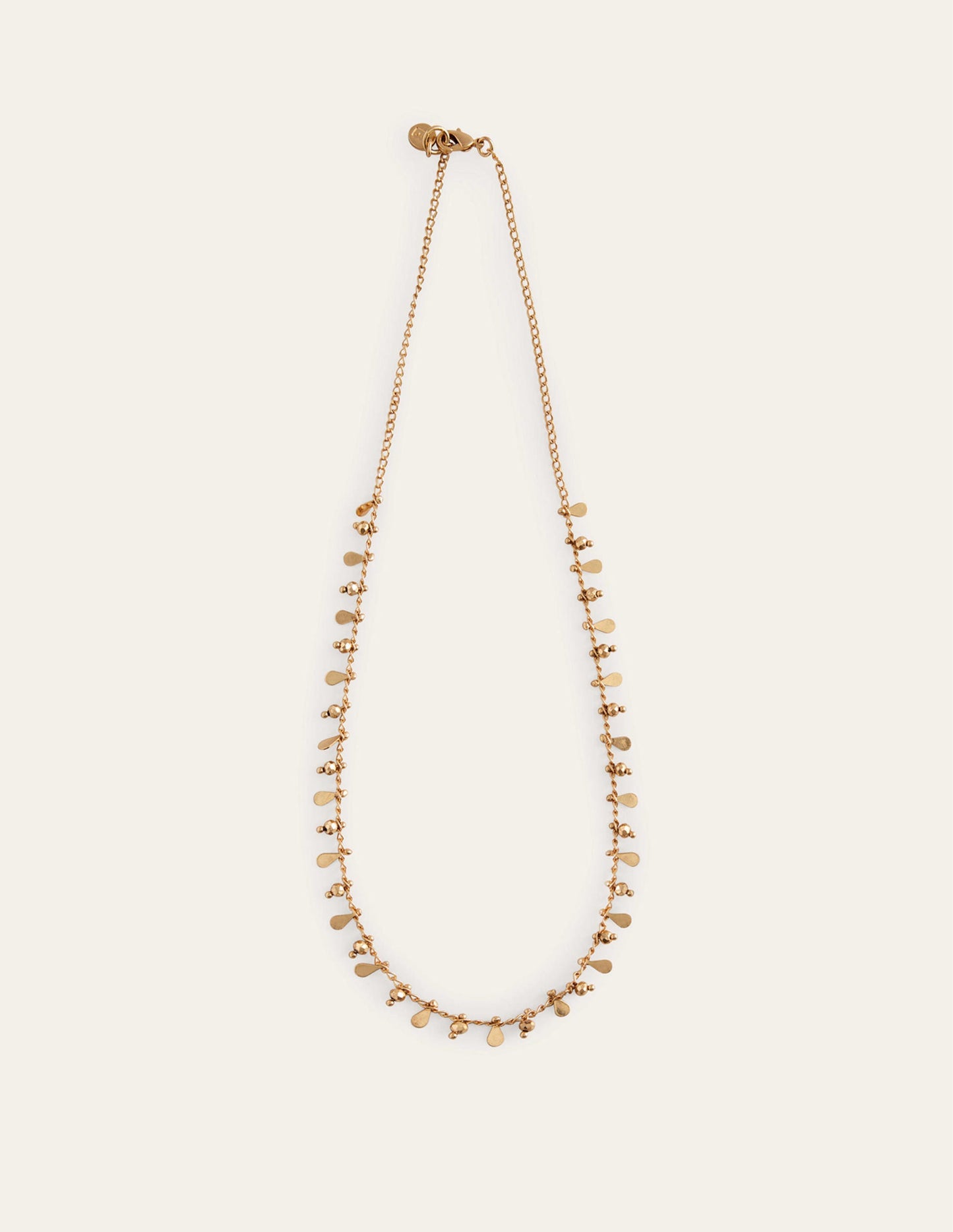Beaded Necklace-Gold
