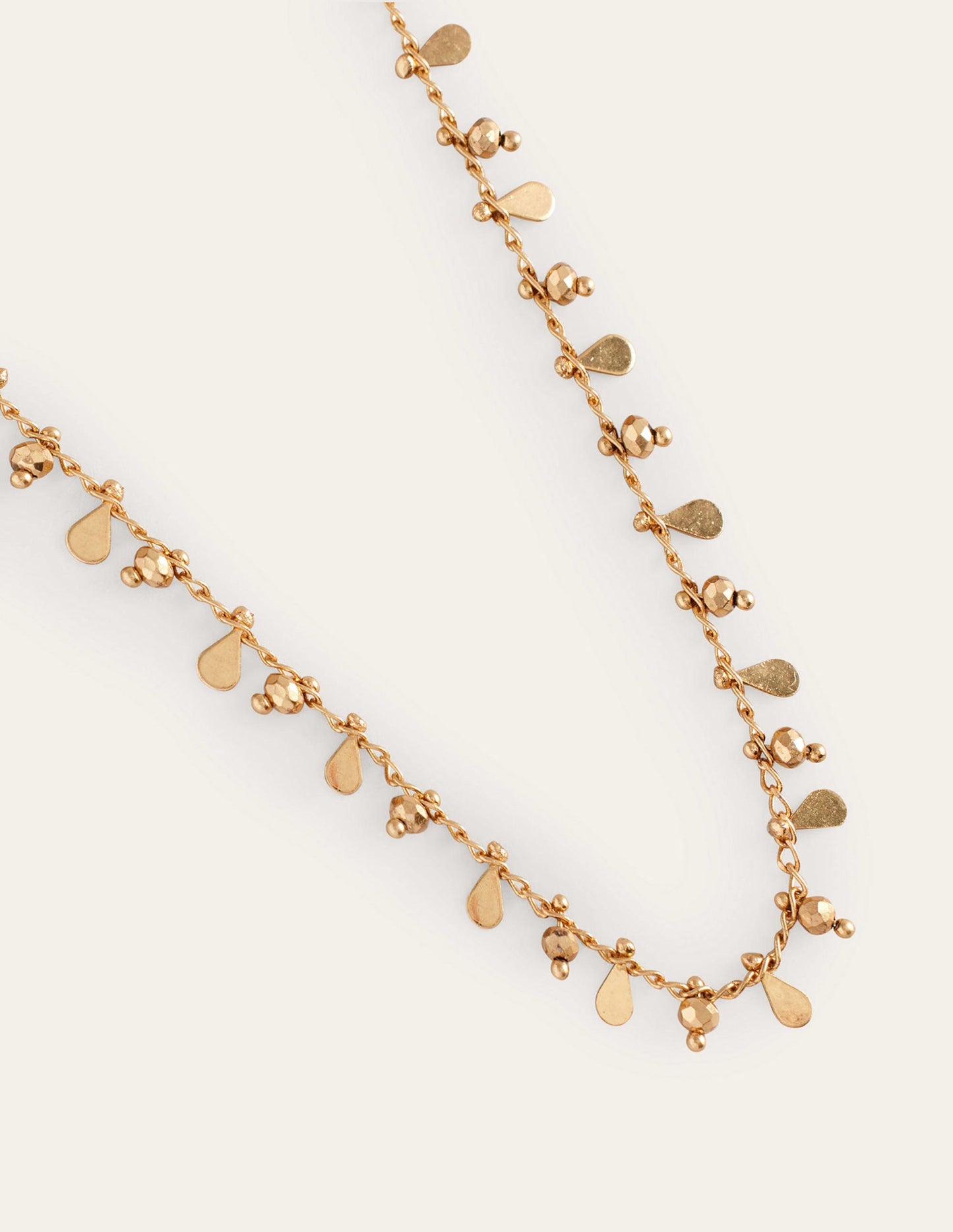 Beaded Necklace-Gold