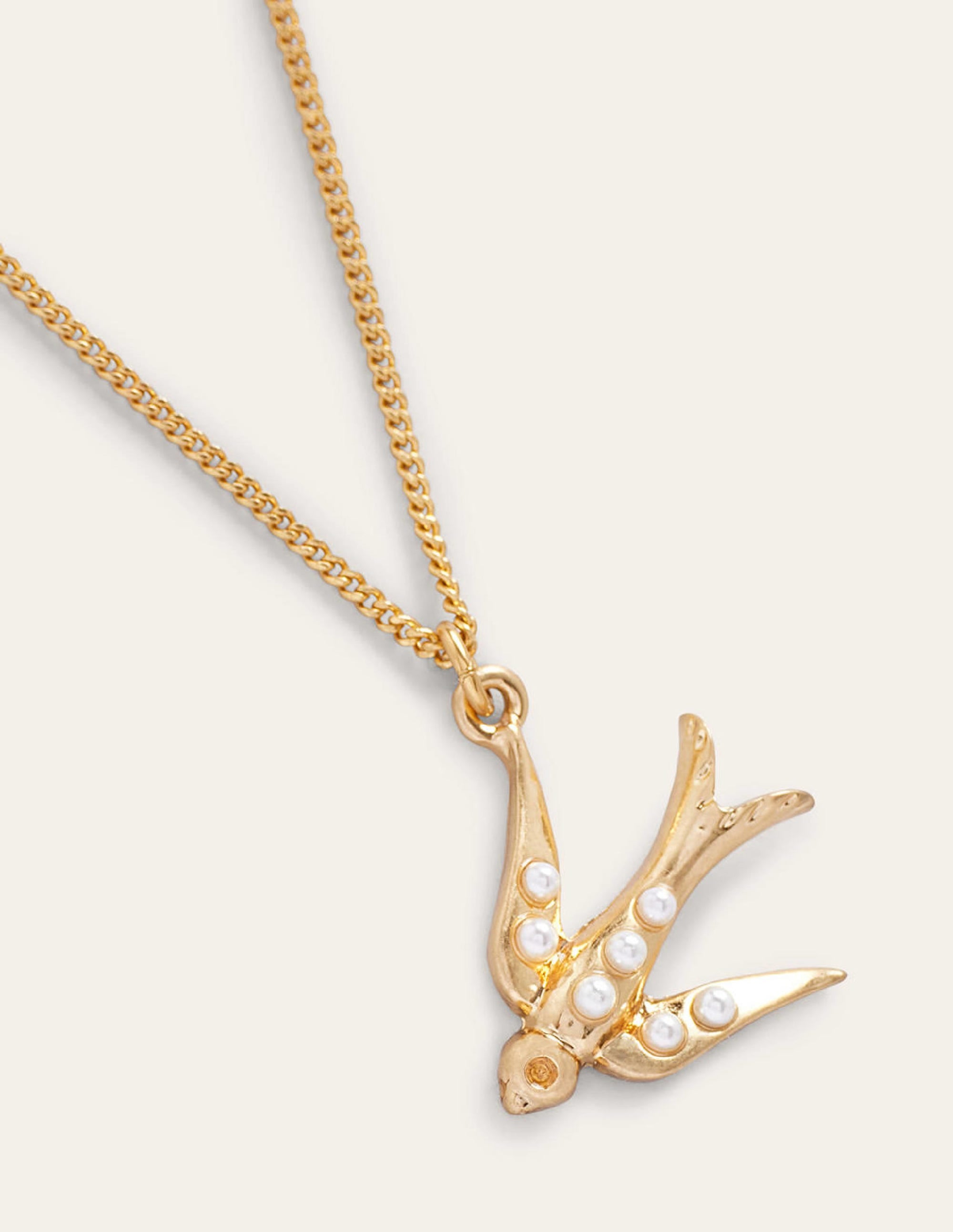 Layering Charm Necklace-Swallow - Image 3