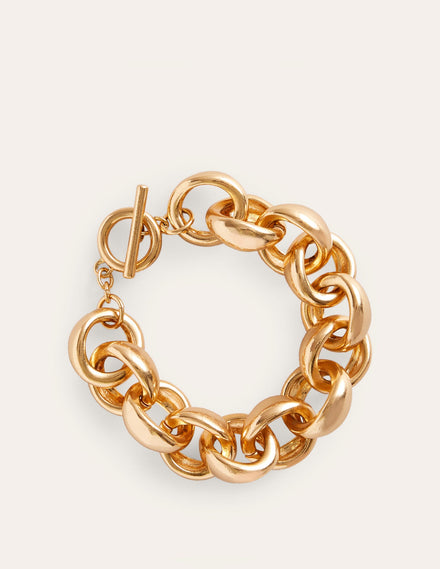 Chunky Chain Bracelet-Gold