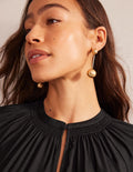 Statement Drop Earrings-Gold