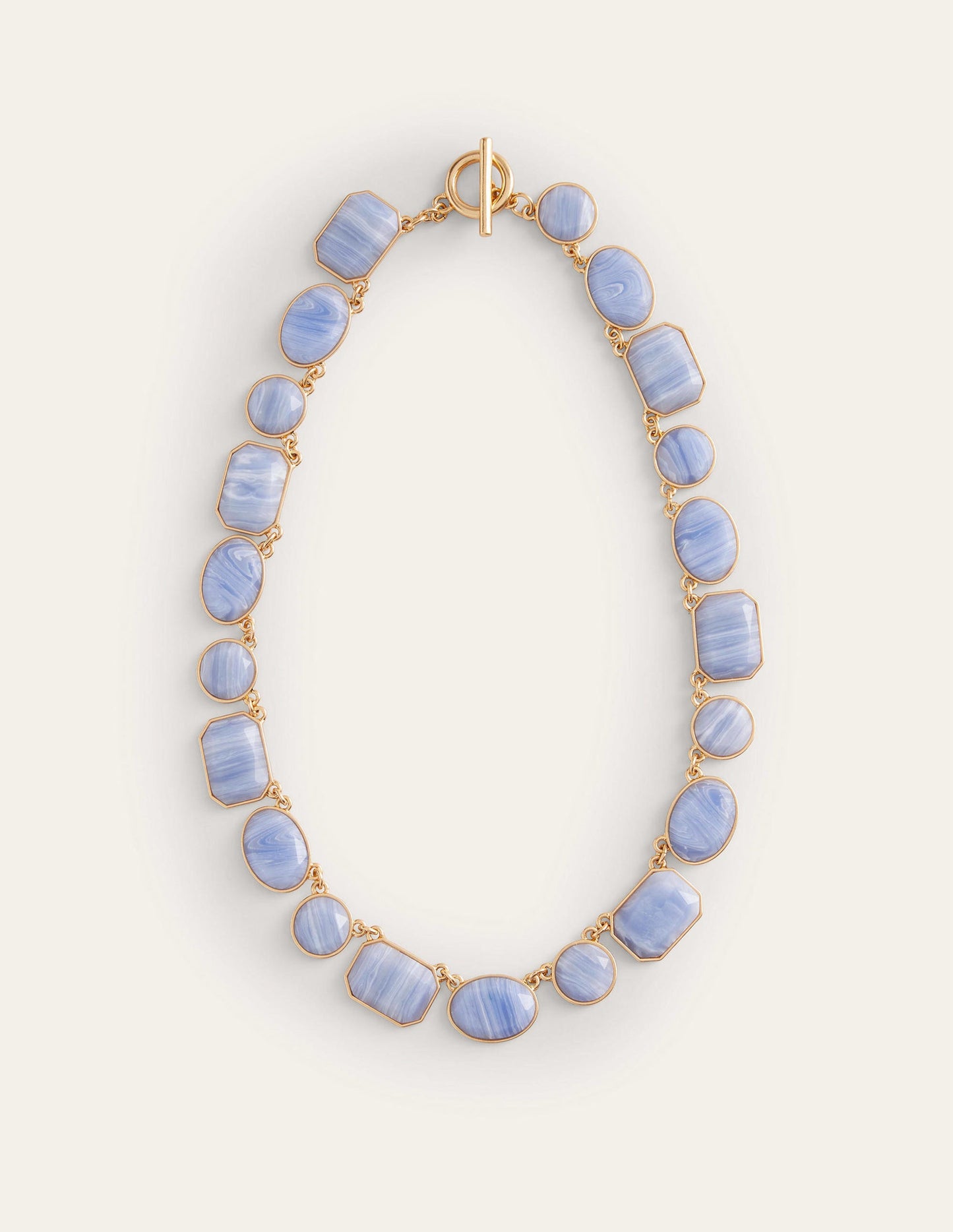 Chunky Semi-Precious Necklace-Blue