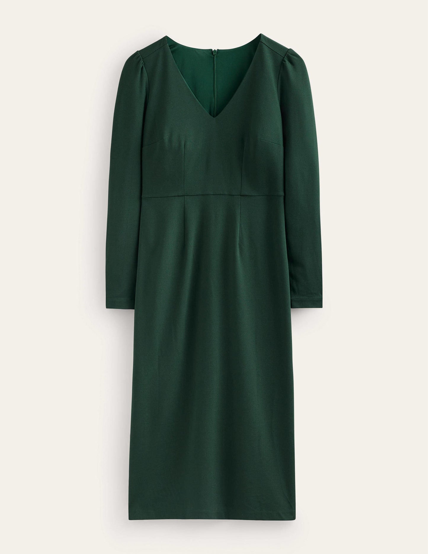Bethany Ponte Midi Dress-Chatsworth Green