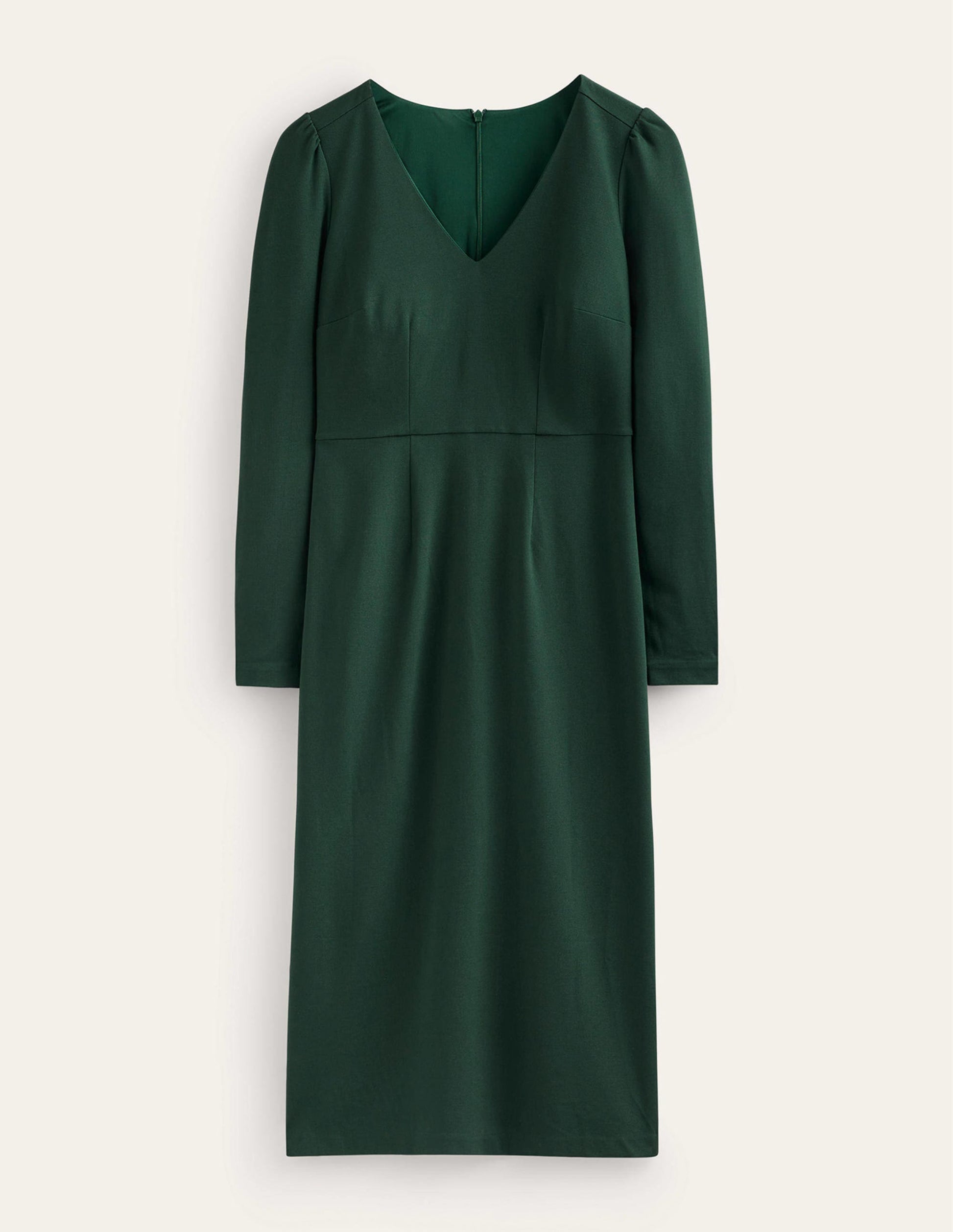 Bethany Ponte Midi Dress-Chatsworth Green-5