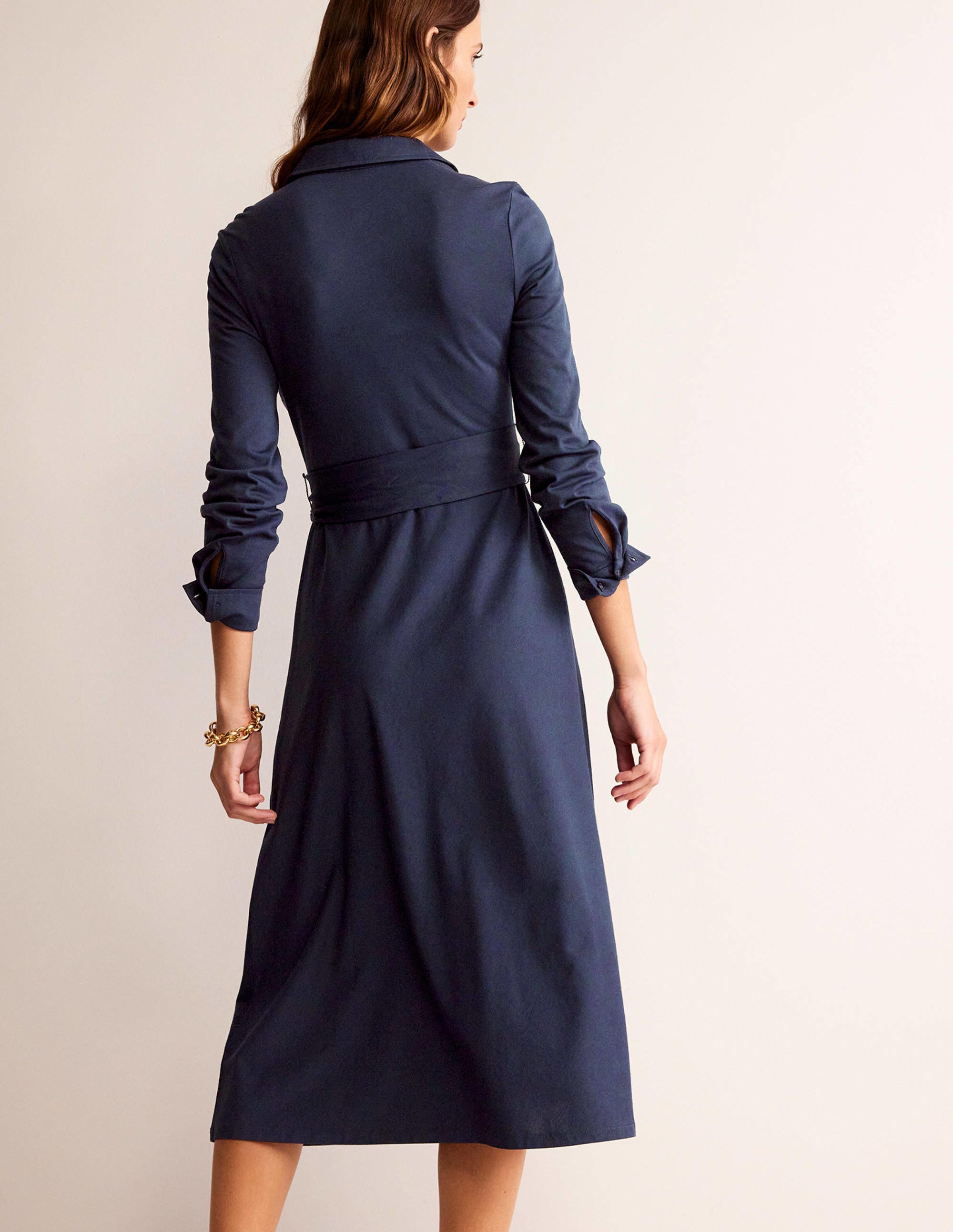 Laura Jersey Midi Shress-Navy - Image 3