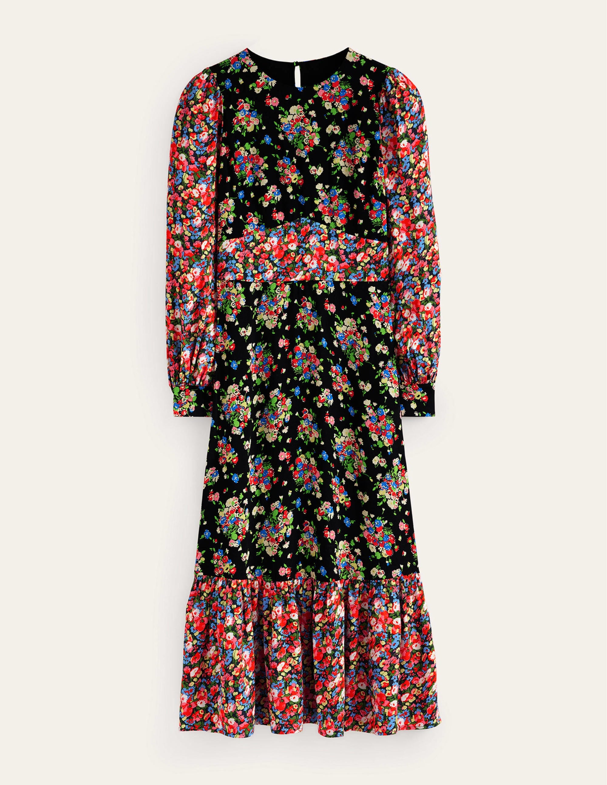Ruby Remix Contrasting Dress-Black, Wild Cluster - Image 5