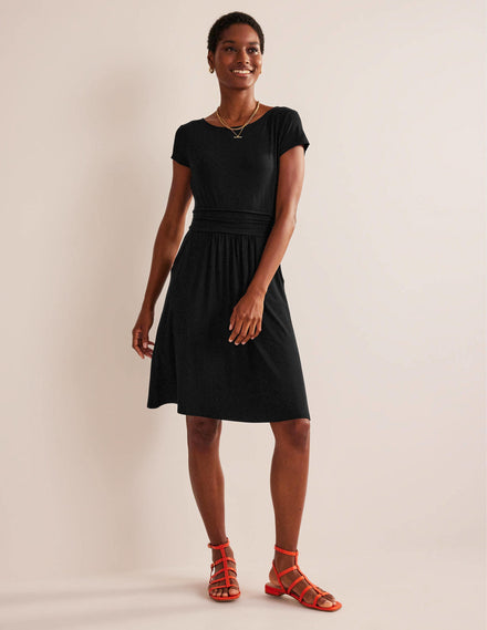 Amelie Jersey Dress-Black