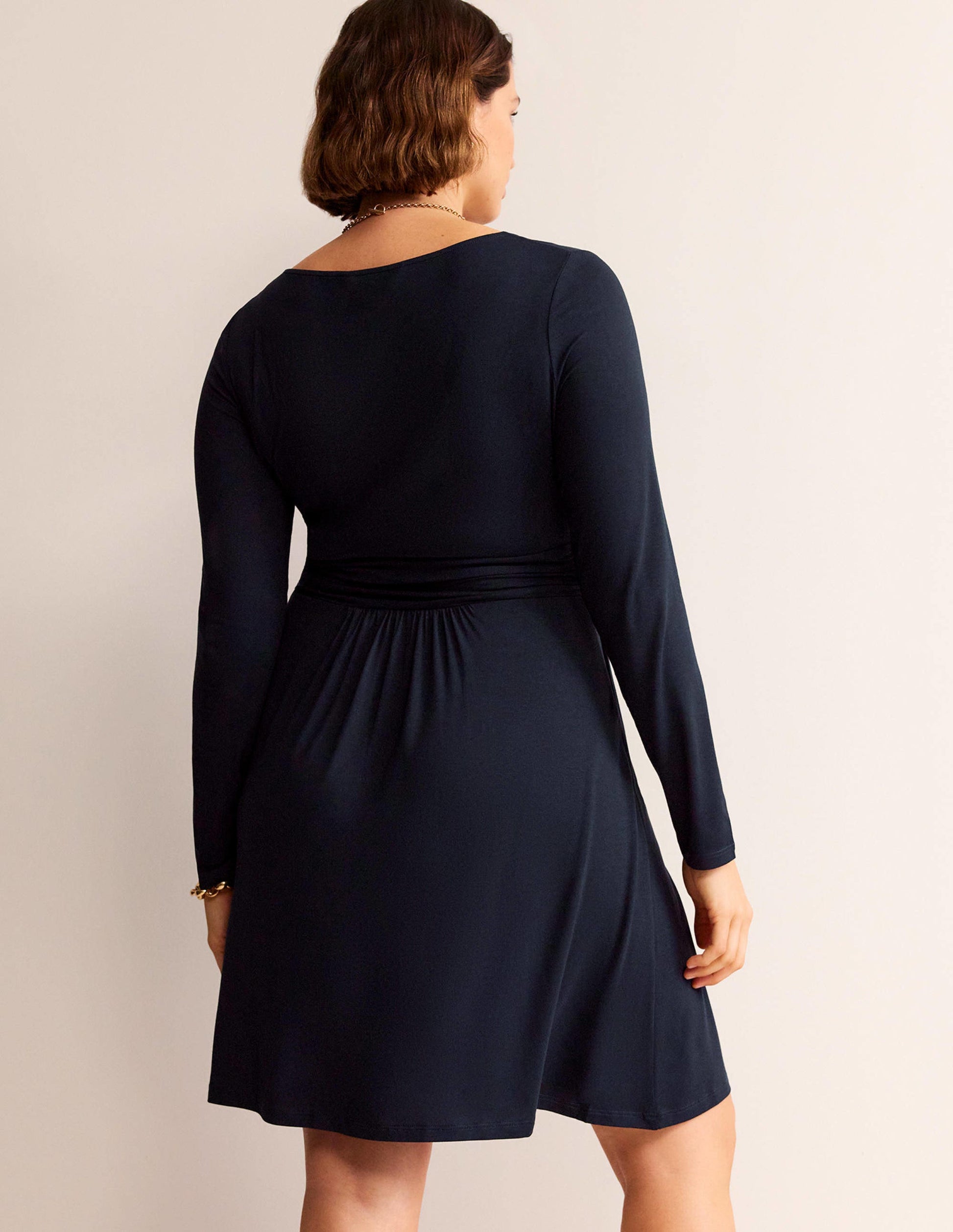 Abigail Jersey Dress-Navy-5