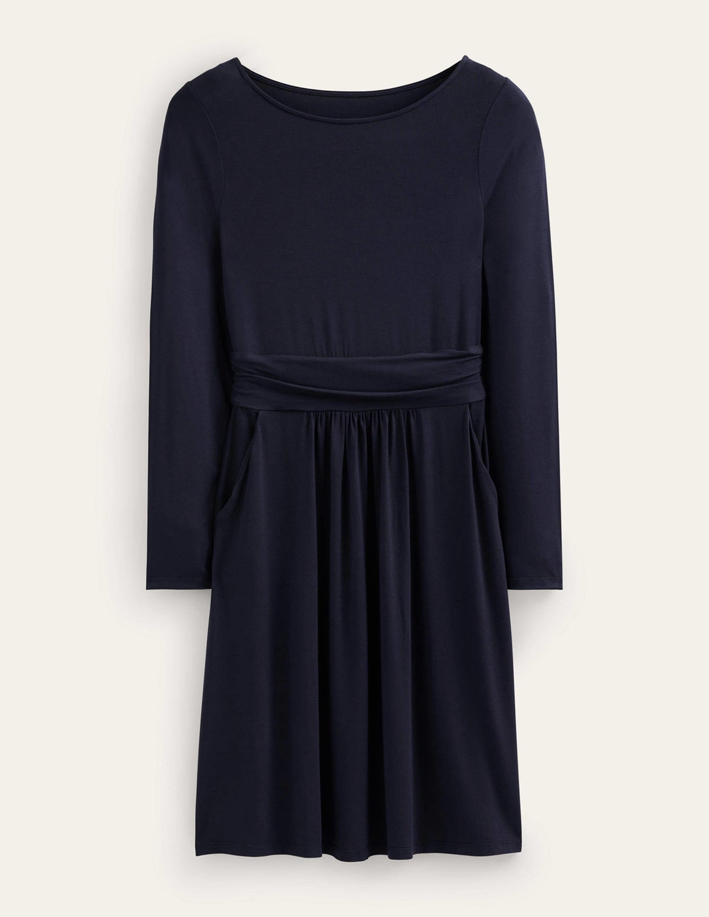 Abigail Jersey Dress-Navy