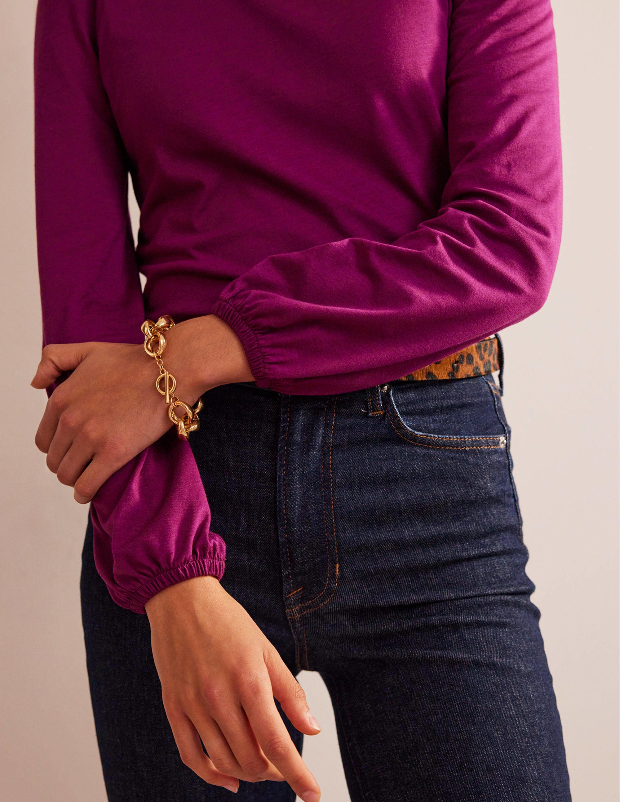 Supersoft Long Sleeve Top-Damson Berry - Image 2
