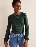 Supersoft Long Sleeve Top-Chatsworth Green