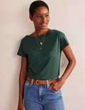 Supersoft Boat Neck T-Shirt-Chatsworth Green