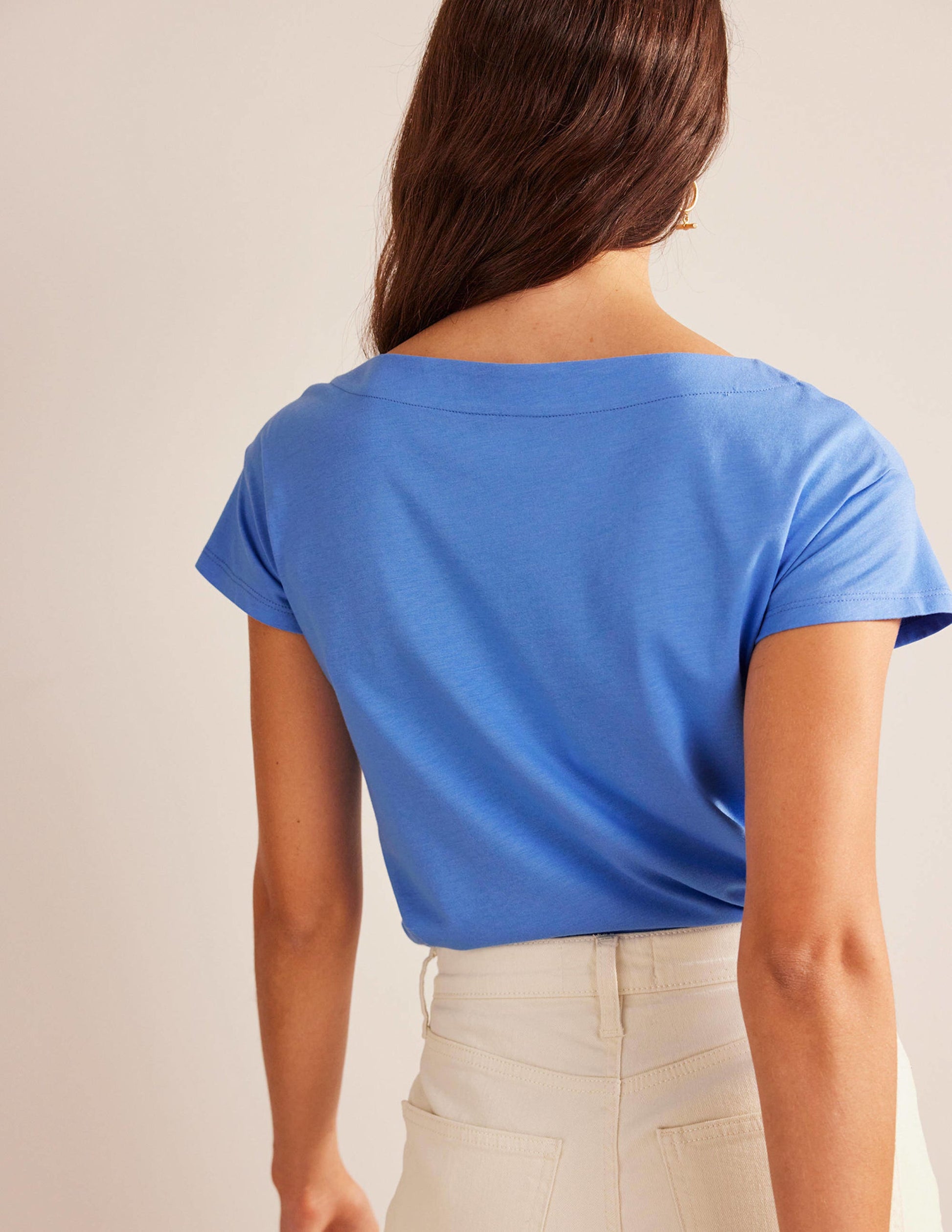 Supersoft Boat Neck T-Shirt-Marina-3