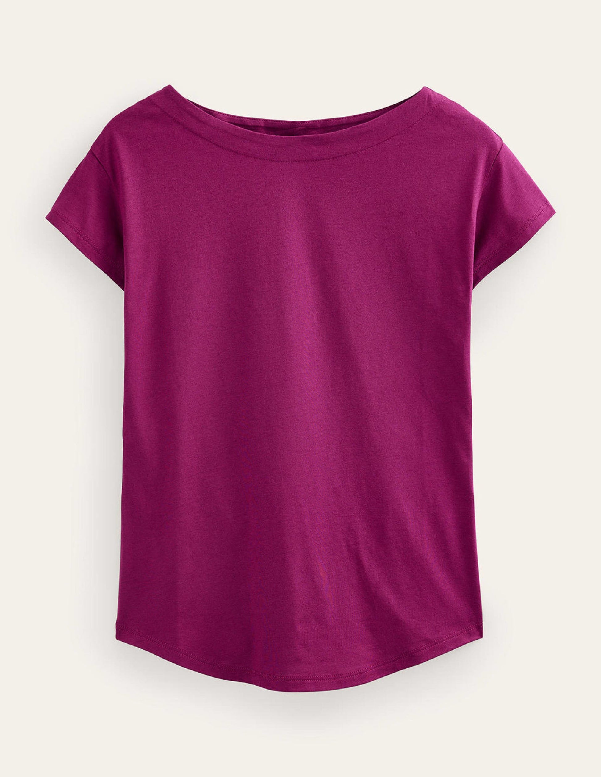 Supersoft Boat Neck T-Shirt-Damson Berry-5