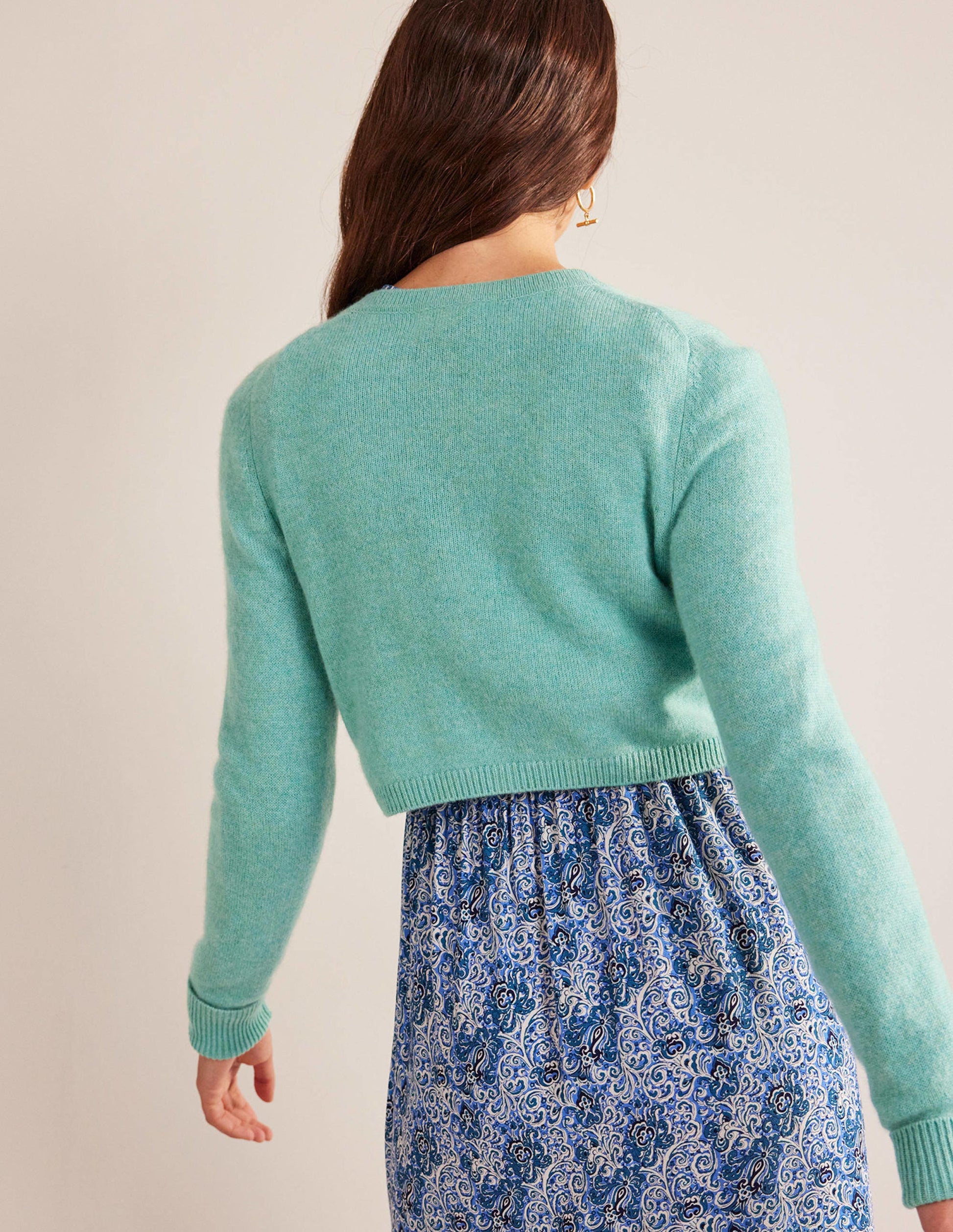 Cropped Cashmere Cardigan-Indian Ocean-3