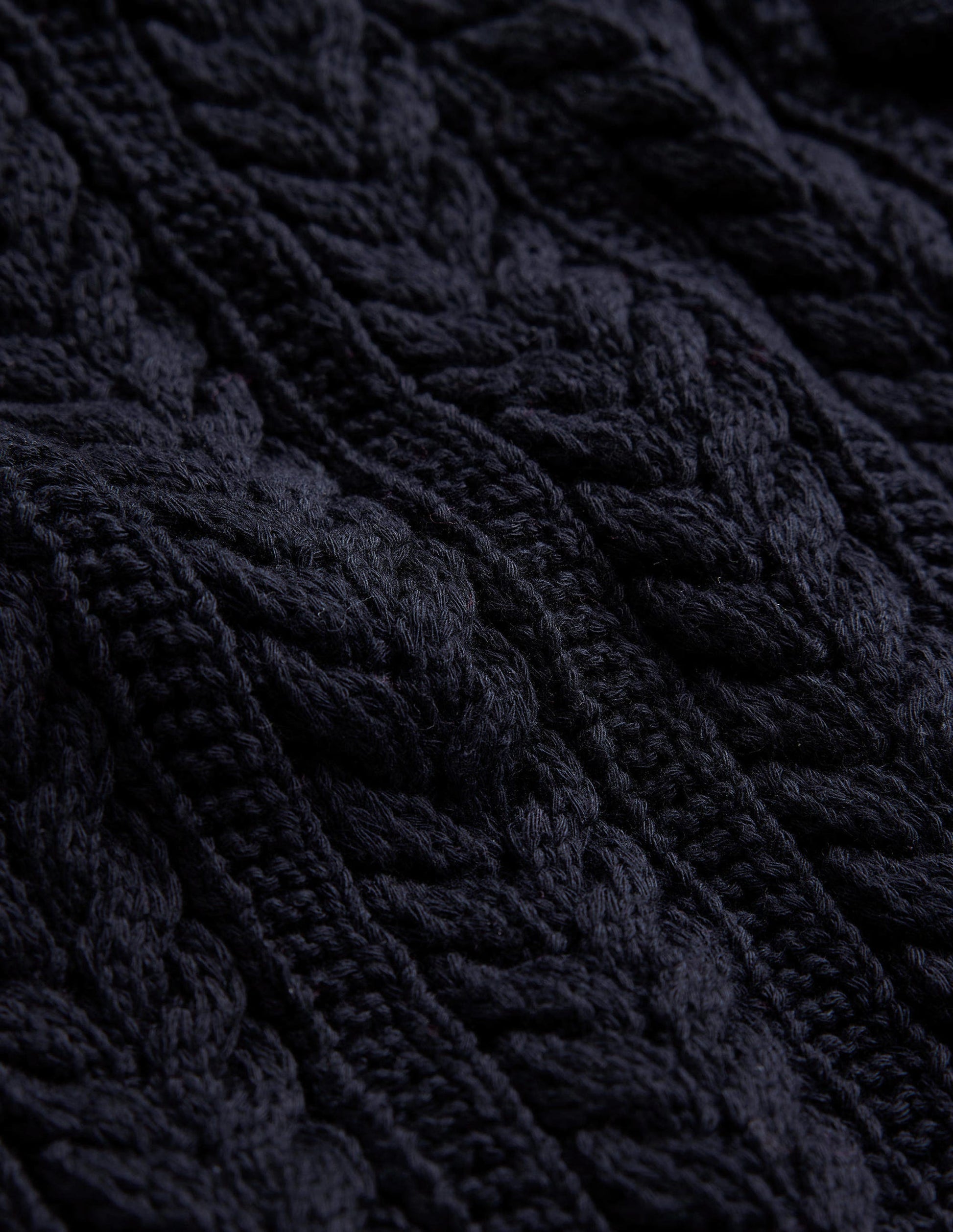 Bow-Trim Cropped Cardigan-Navy-6