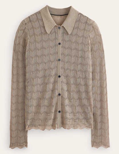 Knitted Beach Shirt-Metallic Stone-5