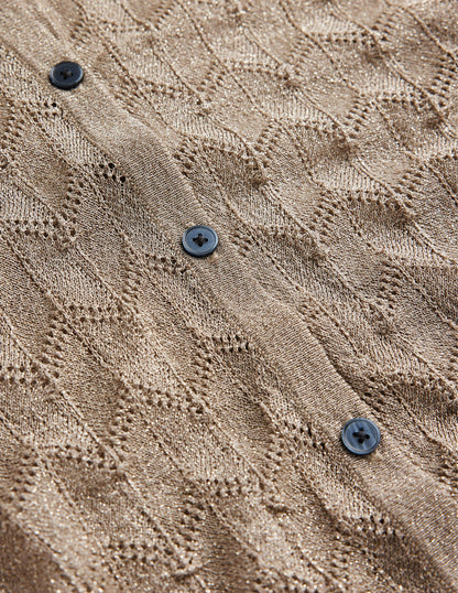 Knitted Beach Shirt-Metallic Stone-6