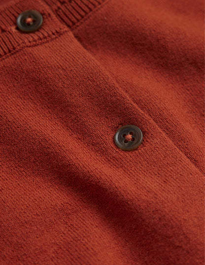 Catriona Cotton Cardigan-Chestnut Brown-7