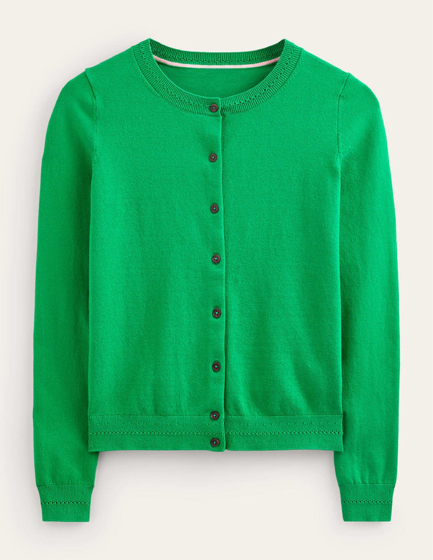 Catriona Cotton Cardigan-Fresh Mint Green