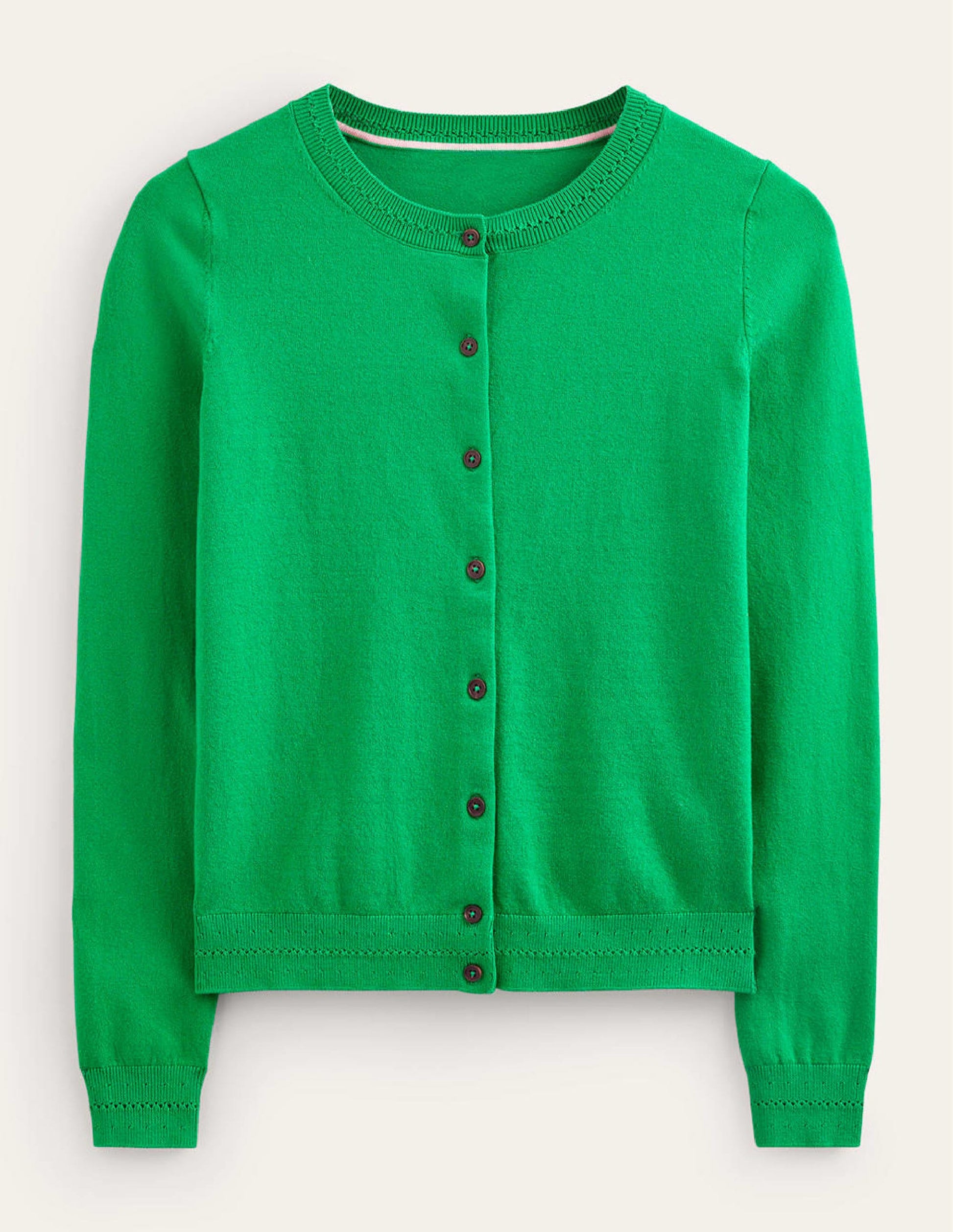 Catriona Cotton Cardigan-Fresh Mint Green-5