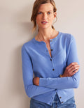 Catriona Cotton Cardigan-Marina